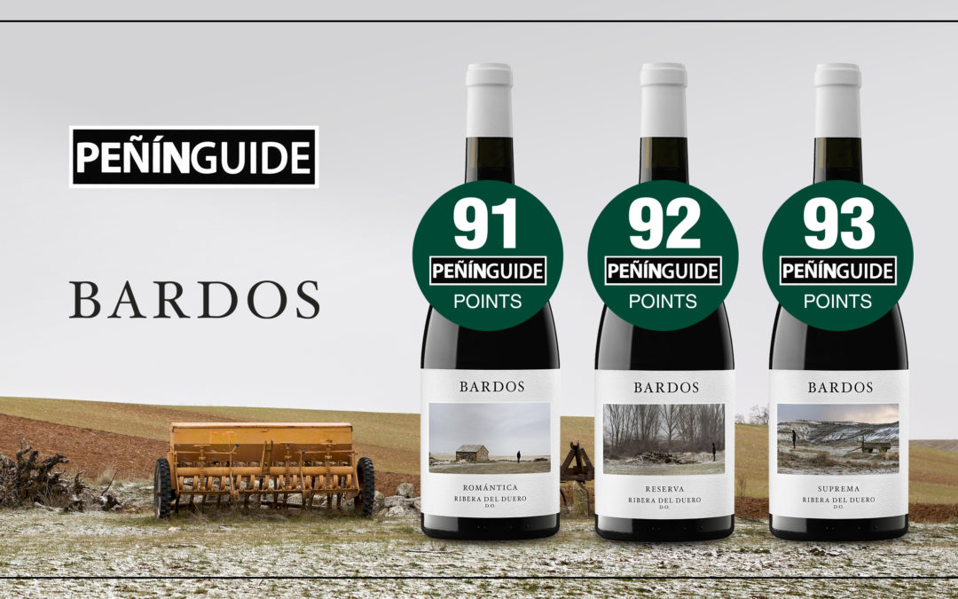 The Peñín Guide classifies three Bodegas Bardos red wines as “excellent”