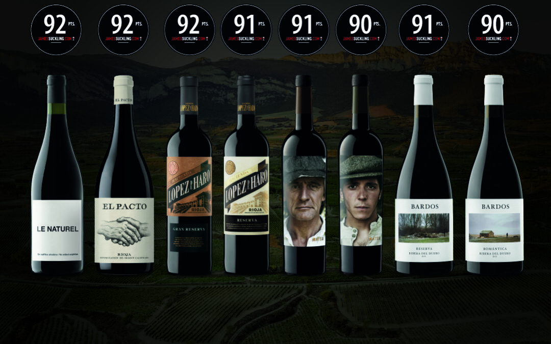 Excellent scores from James Suckling: Eight exceptional wines