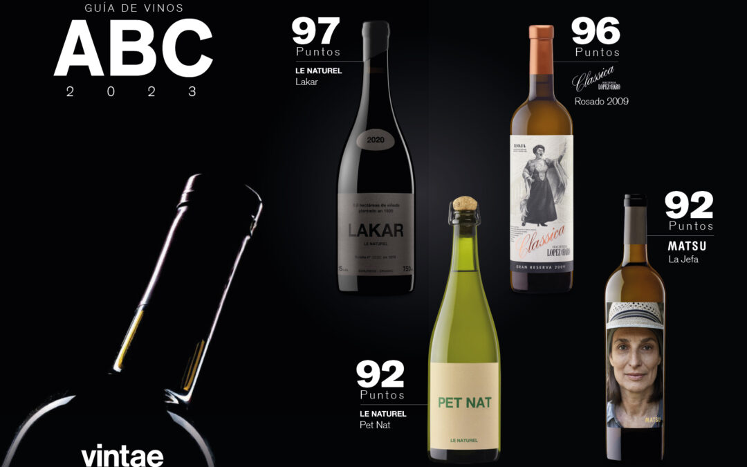 Póquer de vinazos en la  Guía de vinos de ABC 2023