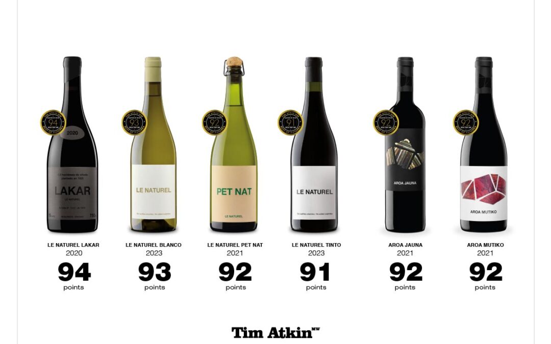 Discover Aroa’s scores in Tim Atkin MW’s Top 100 Navarra