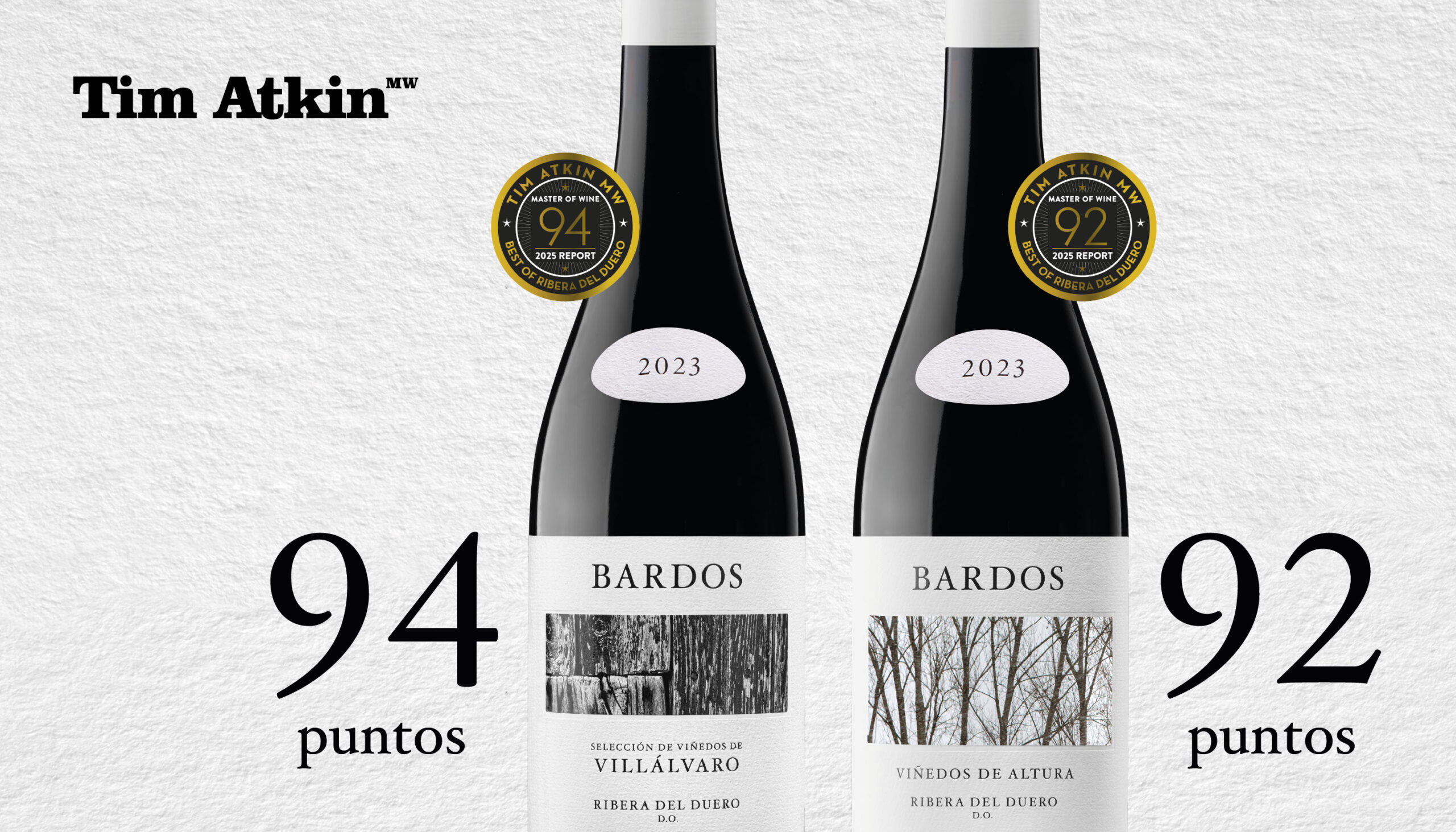 Excelentes puntuaciones para Bardos en el  Ribera del Duero Report de Tim Atkin MW