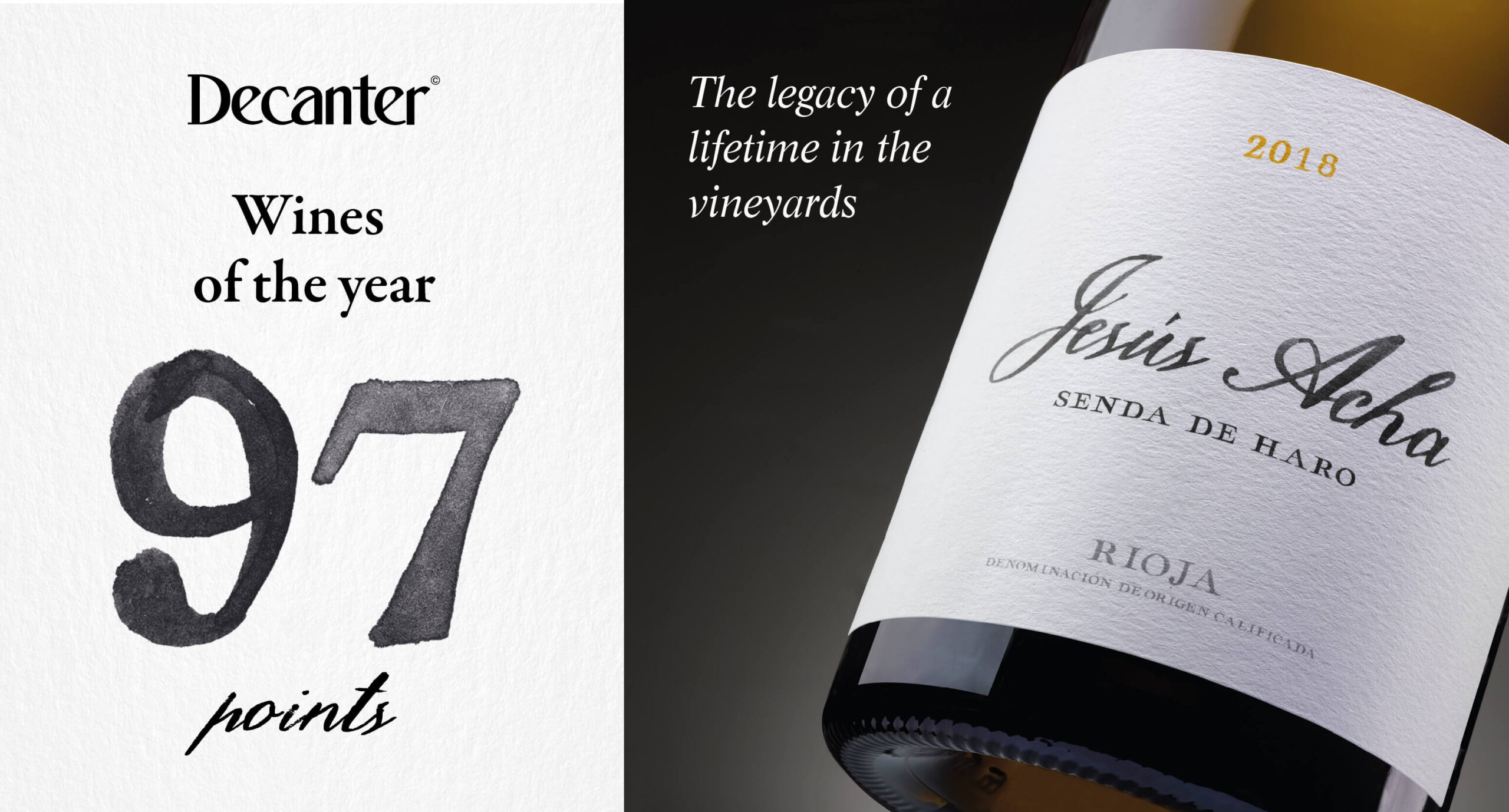 Jes&uacute;s Acha Blanco 2018, among Decanter&rsquo;s Wines of the Year